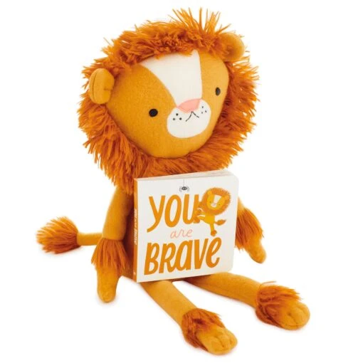 Hallmark MopTops Lion Stuffed Animal With You Are Brave Board Book -Hot Sale Toy Store 0001KID1530