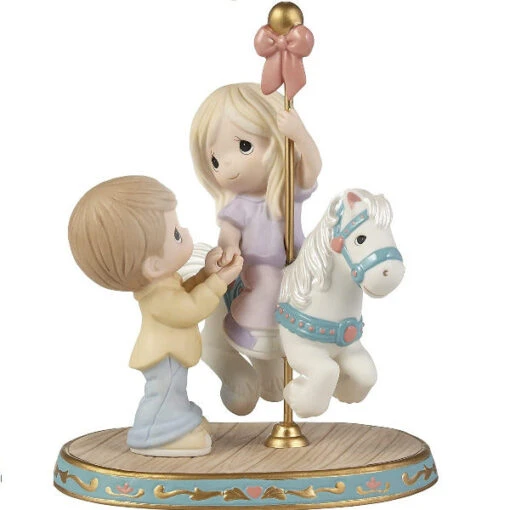 Precious Moments Your Love Makes My World Go Round Bisque Porcelain Figurine -Hot Sale Toy Store 221019