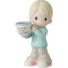 Precious Moments Blond Boy Holding Mug With MOM Acronym Figurine -Hot Sale Toy Store 223008