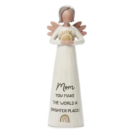 Bright Blessings 5.25" Angel Figurine With Sun Mom You Make The World A Brighter Place -Hot Sale Toy Store 231 13580