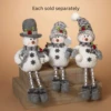 15" Plush Holiday Snowman Shelf Sitter With Beaded Legs -Hot Sale Toy Store 2356220