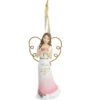 Sister The Best Angel With Flowers Ornament 4.5" -Hot Sale Toy Store 28144