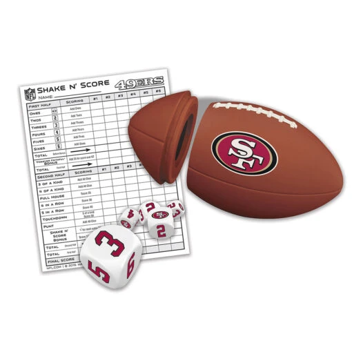 San Francisco 49ers Shake And Score Travel Dice Game -Hot Sale Toy Store 41670 contents 79383.1519180859