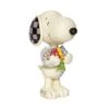 Jim Shore Peanuts Mini Snoopy With Flowers Figurine -Hot Sale Toy Store 6007962 high res