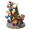 Jim Shore Disney Merry Tree Trimming Fab 5 Mickey Minnie Donald Pluto Goofy Decorating Tree Figurine -Hot Sale Toy Store 6008979