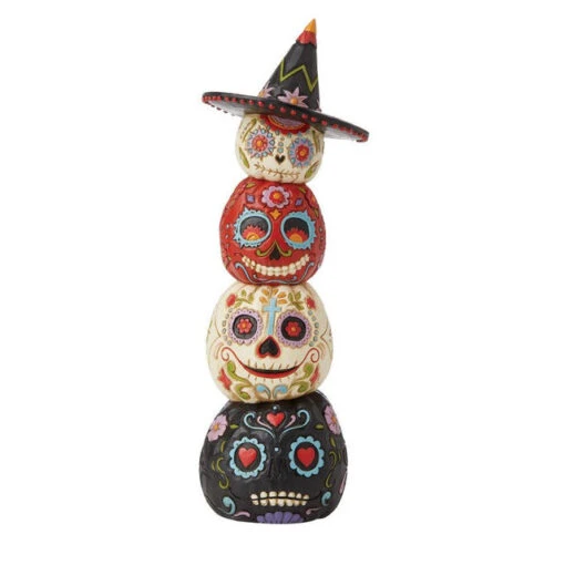 Jim Shore Stacked Day Of The Dead Dia De Los Muertos Pumpkin Figurine -Hot Sale Toy Store 6009509