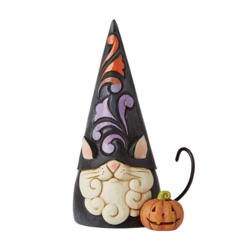 Jim Shore Halloween Black Cat Gnome Fraidy Cat Figurine -Hot Sale Toy Store 6010672