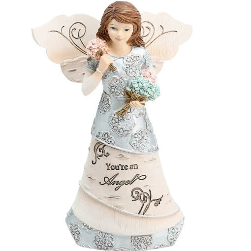 5.5" Angel Holding Flowers You're An Angel -Hot Sale Toy Store 82459