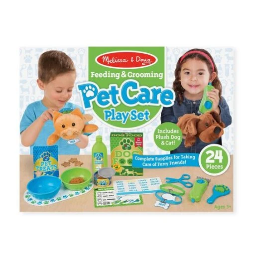 Melissa & Doug Feeding & Grooming Pet Care Play Set -Hot Sale Toy Store 8551 2