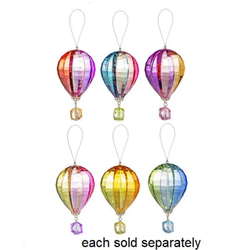 Acrylic Rainbow Hot Air Balloon Figurine Ornament -Hot Sale Toy Store ACRY 753