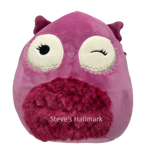 Squishmallow Aurura Burgundy Owl With Fuzzy Belly 5" Stuffed Plush By Kelly Toy -Hot Sale Toy Store Aurura