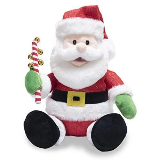 Cuddle Barn 11" Jingling Santa Bops And Shakes, Plays "Jingle Bell Rock" -Hot Sale Toy Store CB22339