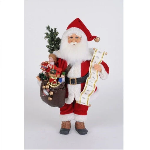 Karen Didion Lighted Vintage Toy Bag Santa 16" -Hot Sale Toy Store CC16 254