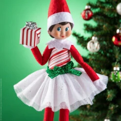 The Elf On The Shelf® Claus Couture® Candy Cane Classic Dress -Hot Sale Toy Store CCPEPDRESS Lifestyle XmasTreeGift LtGirl 2048x2048 0432427f 310b 4d3f 9f30 8251b0913668