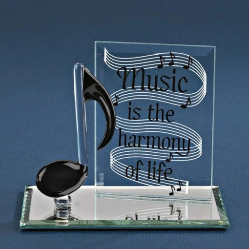 Music Is The Harmony Of Life Glass Figurine -Hot Sale Toy Store EM3 652