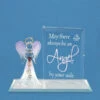 May There Always Be An Angel By Your Side With Purple Heart Crystal Glass Figurine -Hot Sale Toy Store EM3879YS