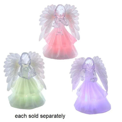 Fiber Optic Light Up Color Changing Angel Figurine -Hot Sale Toy Store JEL2003