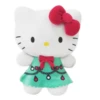 10.5" Sanrio Hello Kitty In Christmas Tree Green Dress Stuffed Plush -Hot Sale Toy Store K02273