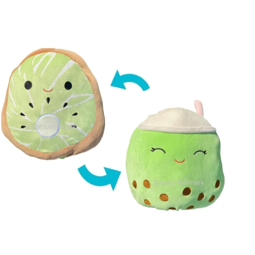 Squishmallow Kachina The Kiwi And Sevda The Green Boba Drink Flipamallows 12" Stuffed Plush By Kelly Toy -Hot Sale Toy Store KachinaSevda