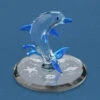 Dolphin Frolic Under The Waves Glass Figurine -Hot Sale Toy Store S1 284