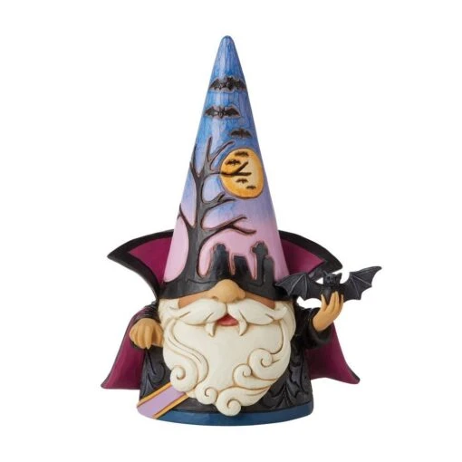 Jim Shore Halloween Vampire Gnome You Look Fang-tastic Figurine -Hot Sale Toy Store enesco gifts jim shore heartwood creek you look fang tastic vampire gnome figurine