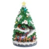 15.7" Battery Operated Lighted Musical Christmas Tree With Moving Train -Hot Sale Toy Store jel1320