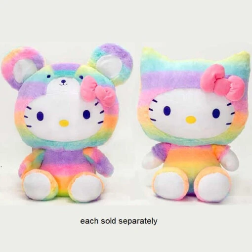 11.5" Hello Kitty Rainbow Sherbet Stuffed Plush -Hot Sale Toy Store k01885